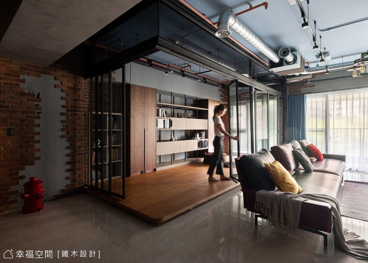砌築率性硬派寓所 享受自由不羈生活|工業風|80坪