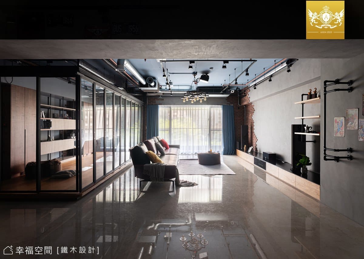 砌築率性硬派寓所 享受自由不羈生活|工業風|80坪