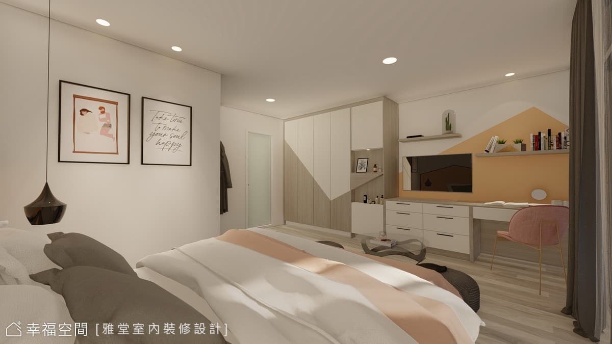 釋放空間框架 黑白輕奢構築現代混搭質感居所│71坪