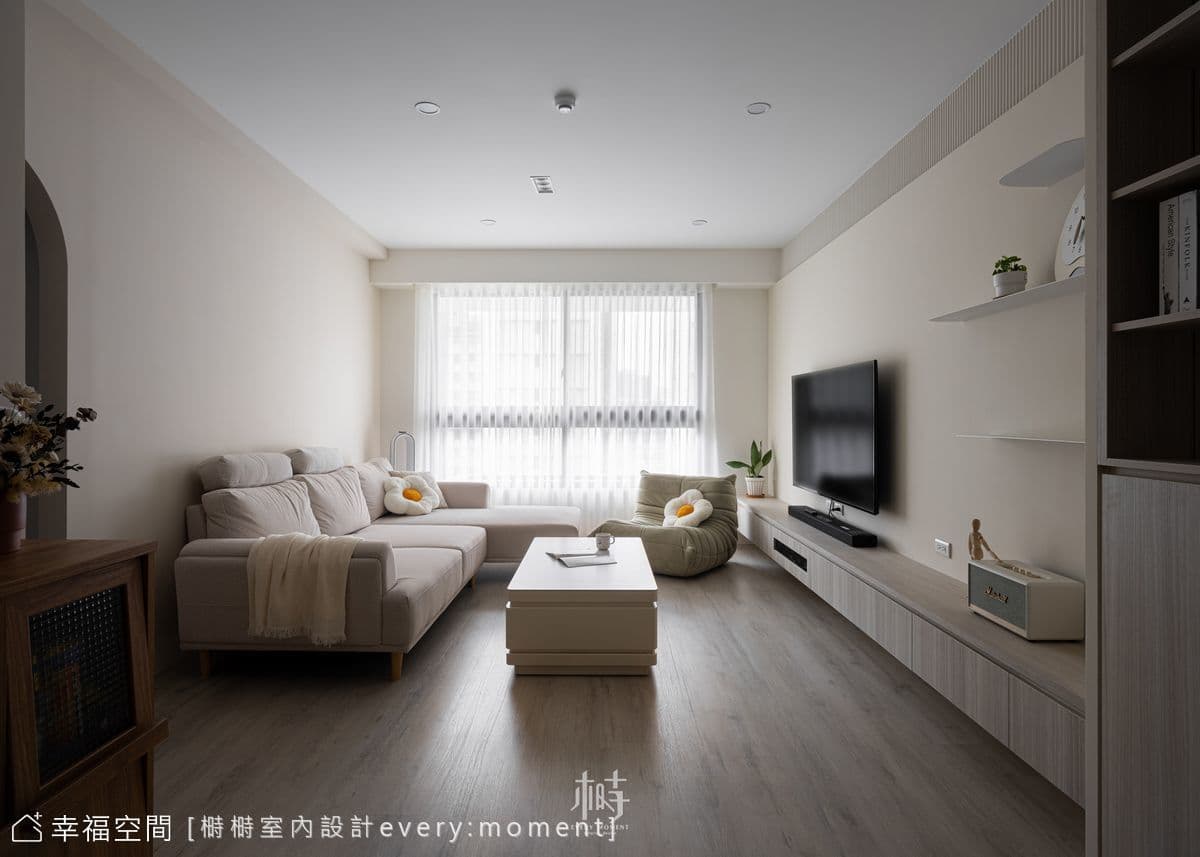 家有暗房不用怕 一招變明亮多功能房│現代北歐混搭風│23坪