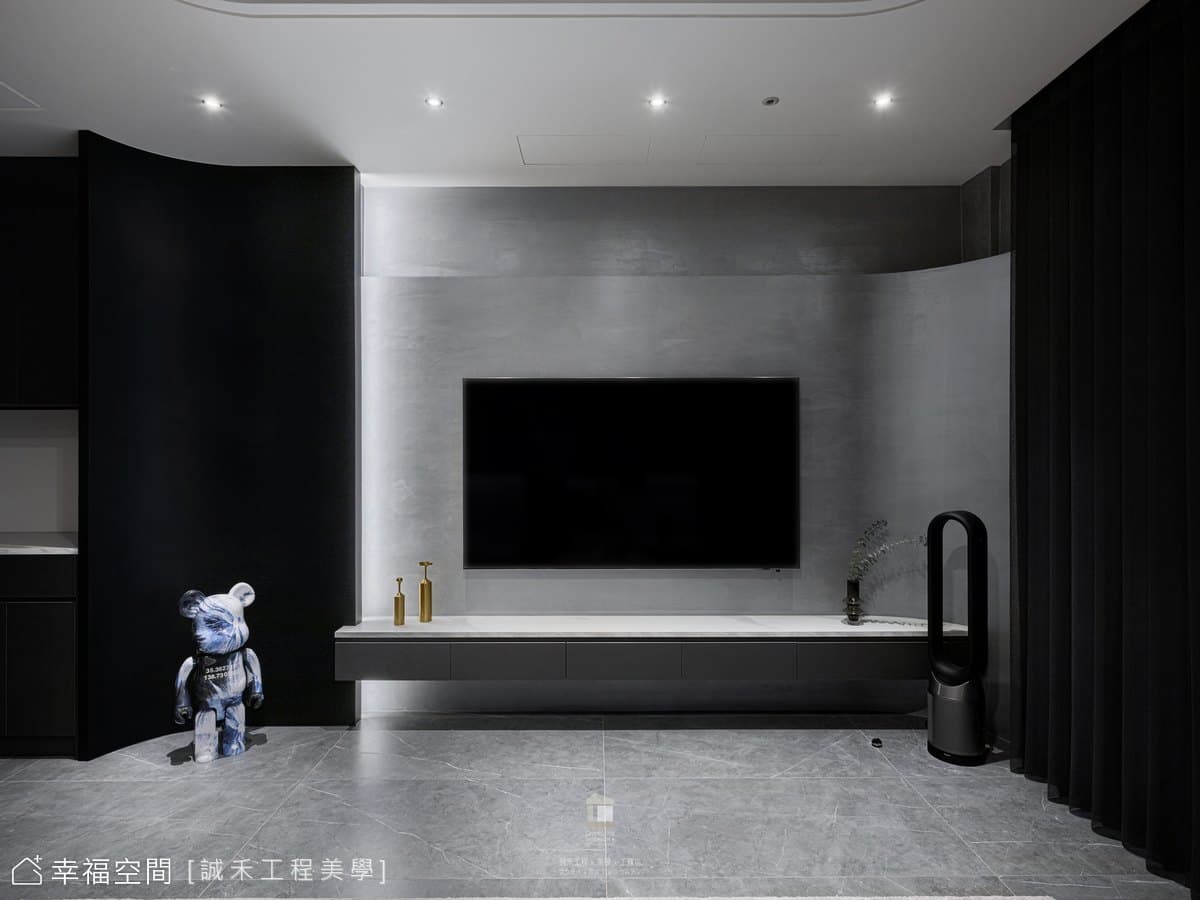 舊透天驚艷翻新 打造輕奢藏品大空間│現代混搭風│66坪