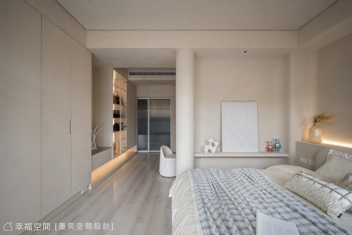 奶油色家景柔滑輕裸感簡約生活│北歐風│32坪