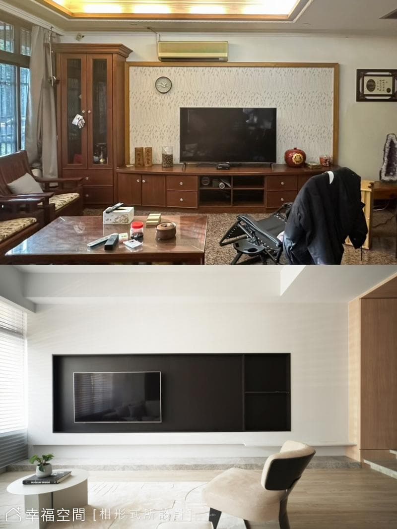 老屋化繁為簡 蛻變溫煦迎光寓所|現代風|23坪