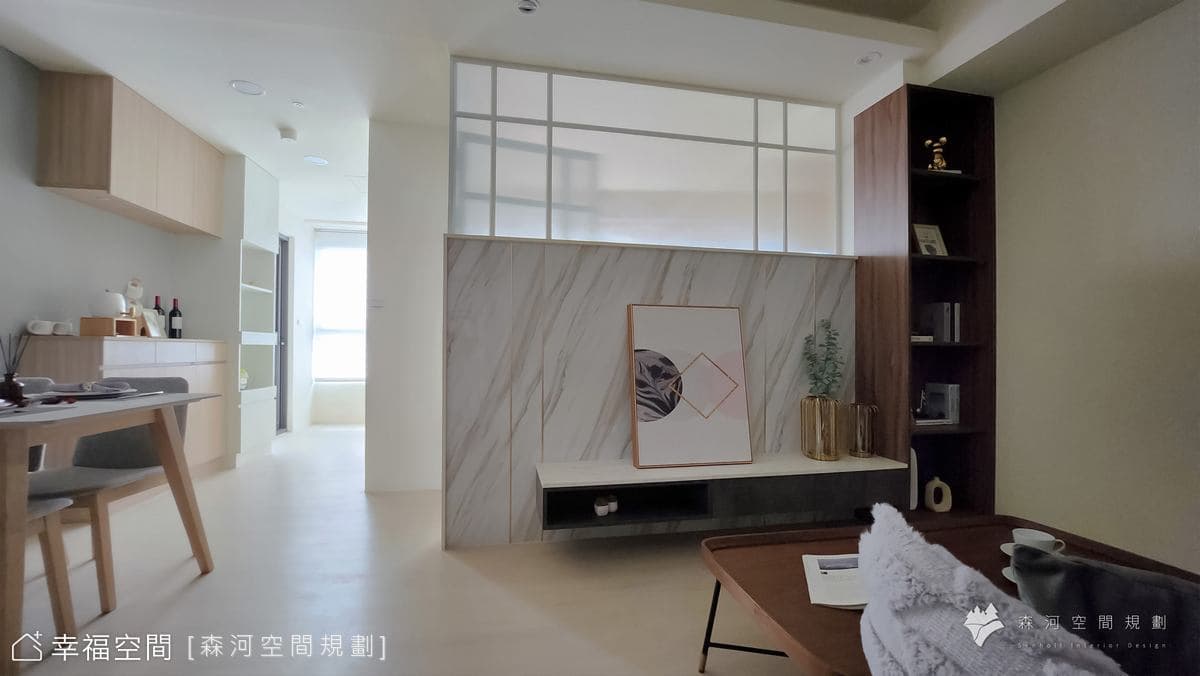 清新優雅 通透光舍│現代風│26坪