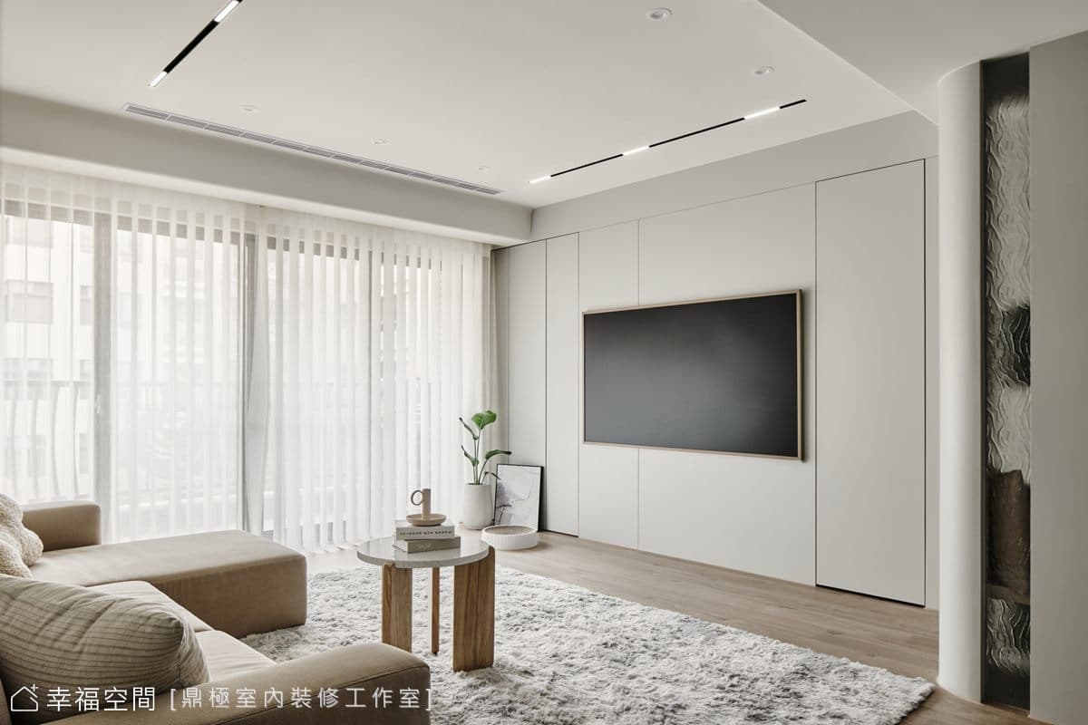 雲朵般輕盈優雅 悠然純白暖閣|現代風|42坪