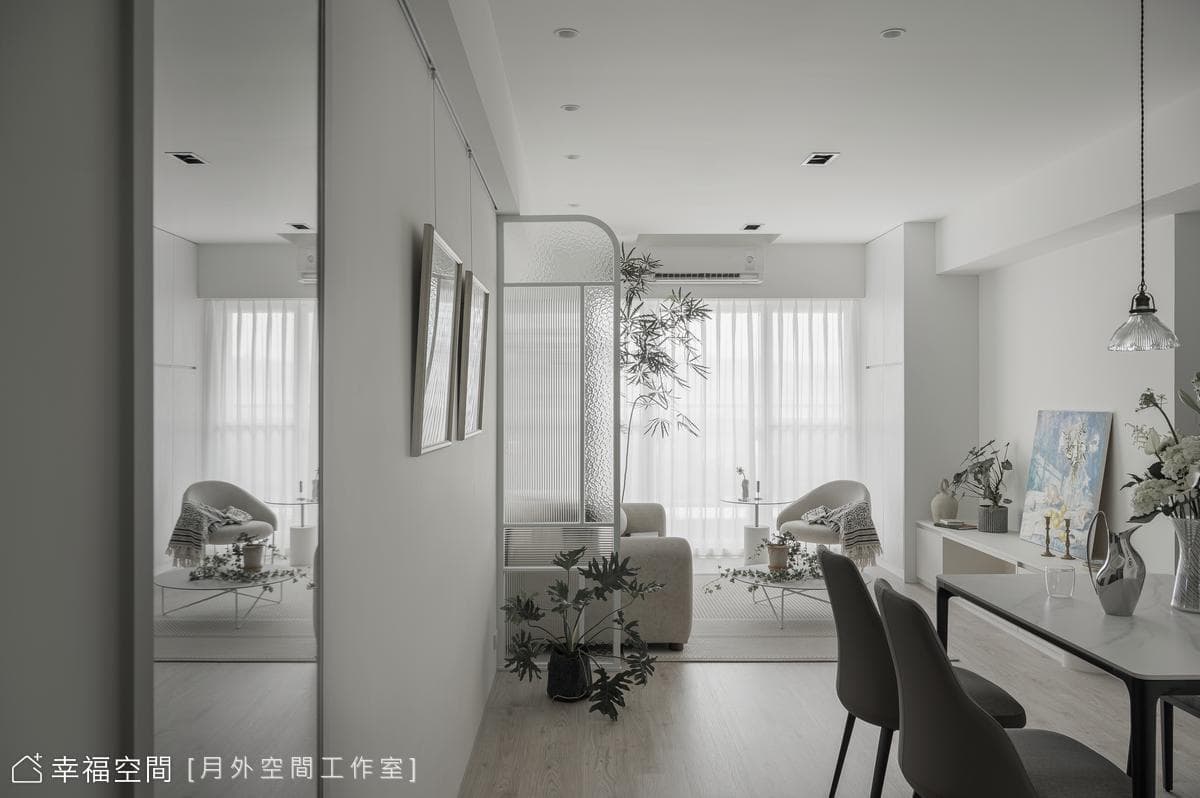 輕盈恬謐 白色戀曲|北歐風|24坪