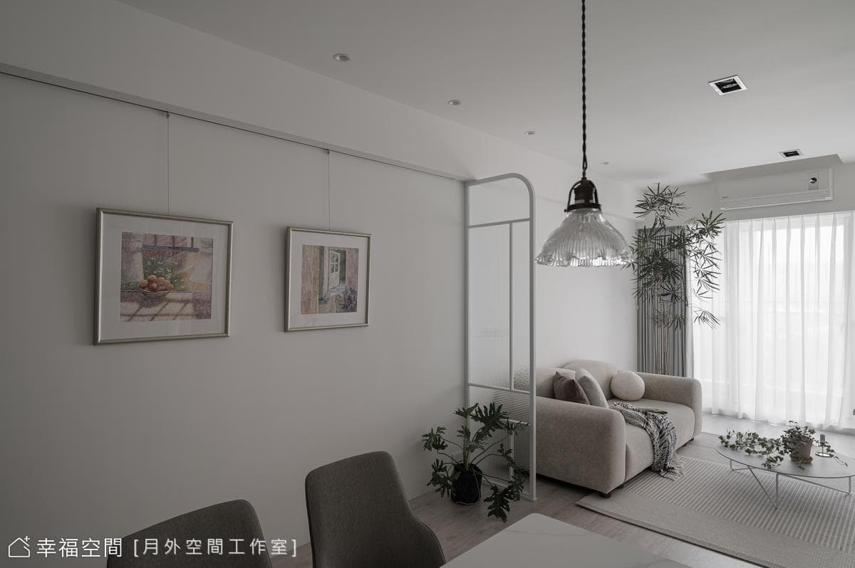 輕盈恬謐 白色戀曲|北歐風|24坪