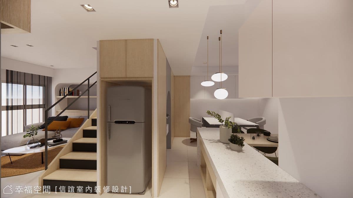 北歐住辦 小坪數變身四房│22坪