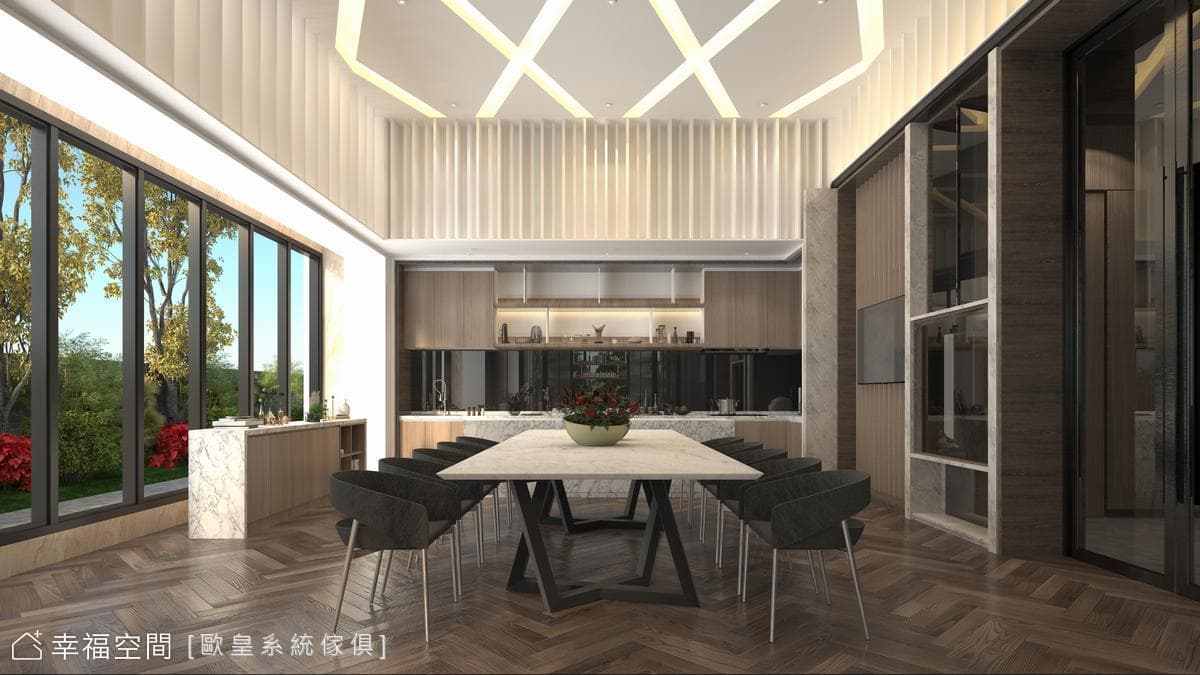 青禾大綻大廳公設|奢華風|90坪