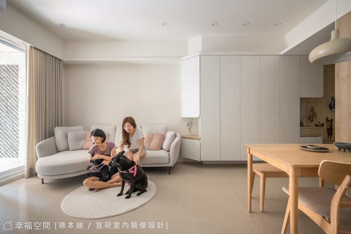 親子寵物共居宅│現代北歐混搭風│22坪