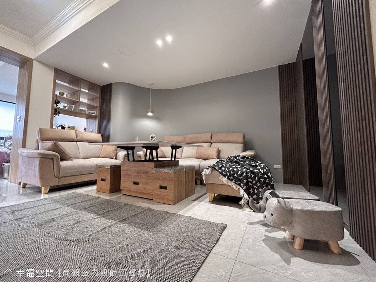 灰調漫布 溫雅采邑|混搭風|100坪