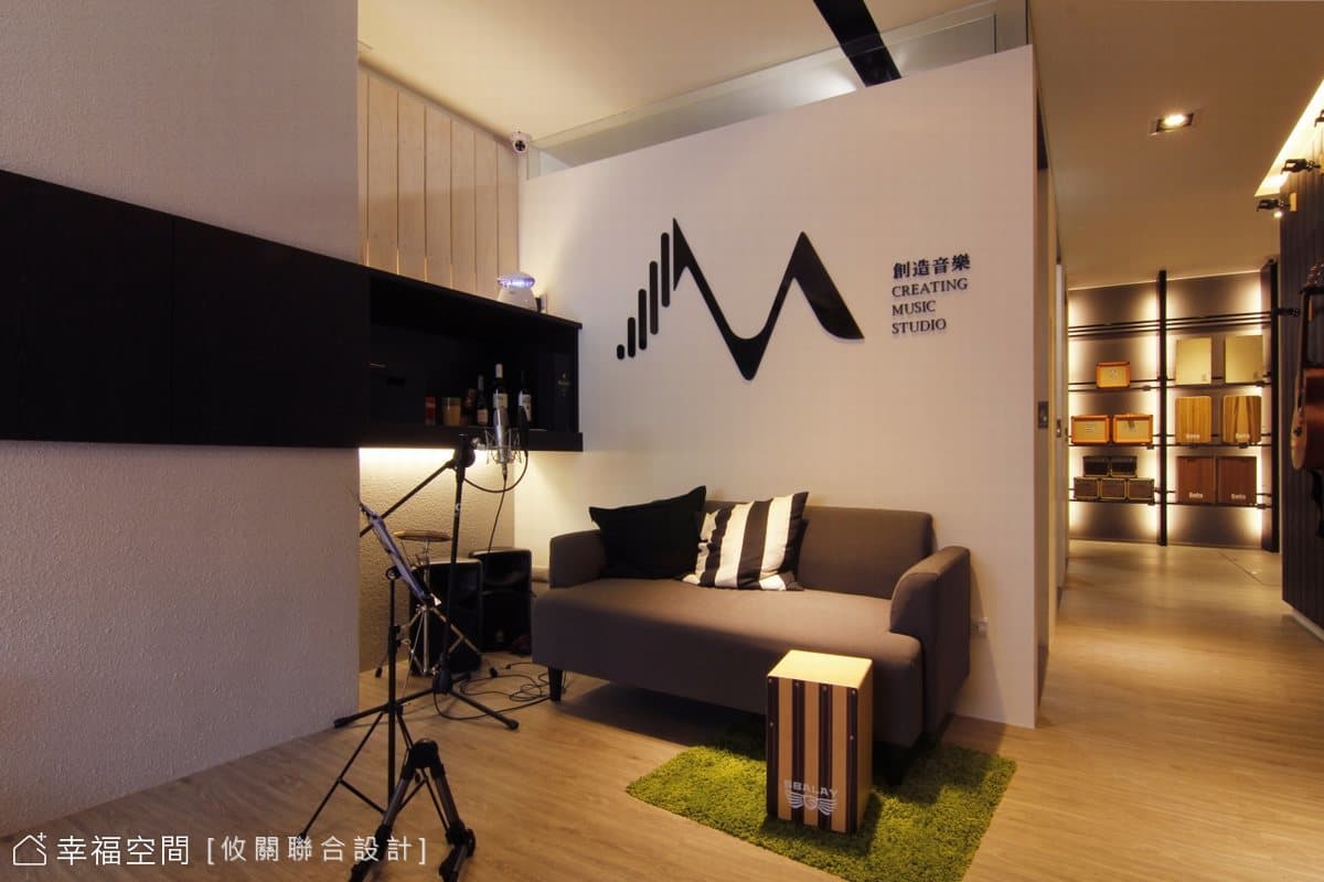 琴弦樂譜線條設計 寄情音樂於生活│現代風│20坪