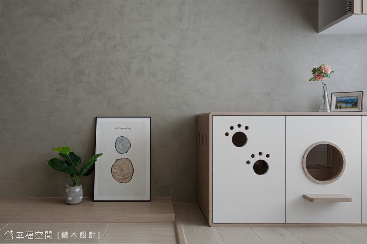 簡約優雅的溫暖貓宅│現代風│25坪
