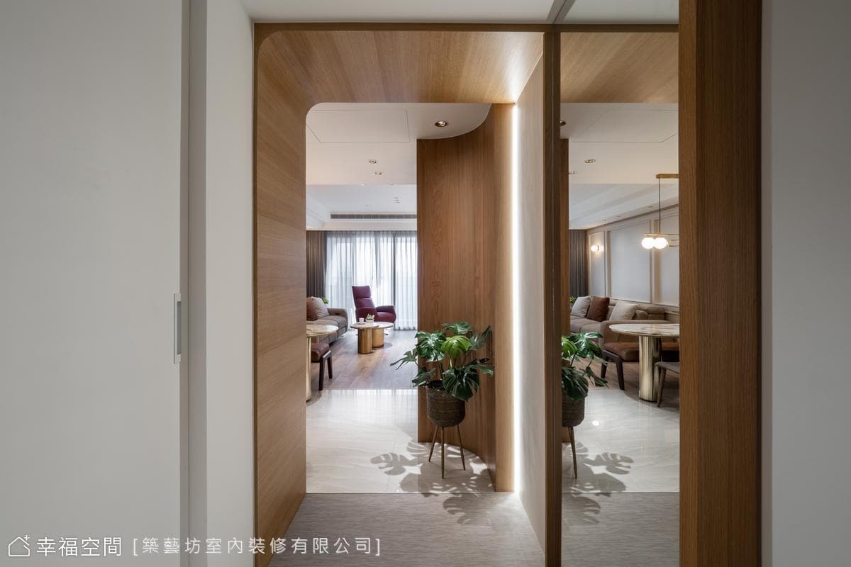 兜裹溫潤家味 凝聚愛的光寓|輕法式風格|20坪