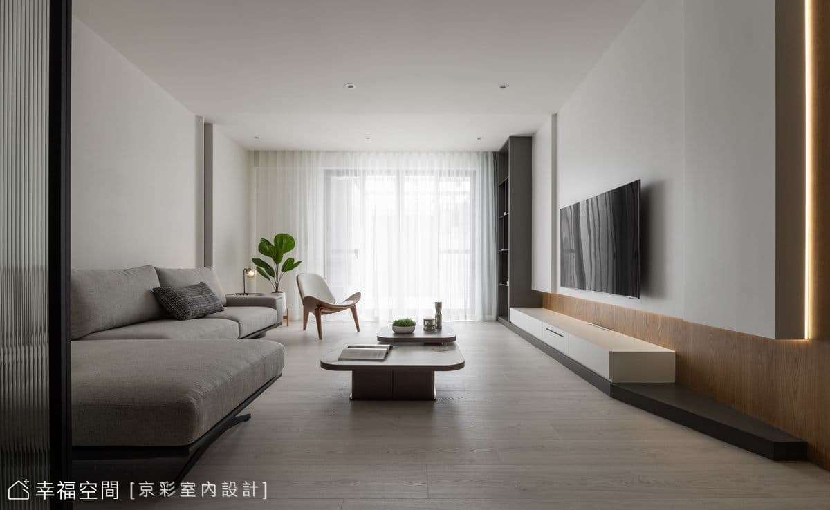 揉植現代日式侘寂風 砌築愜意退休美宅│30坪