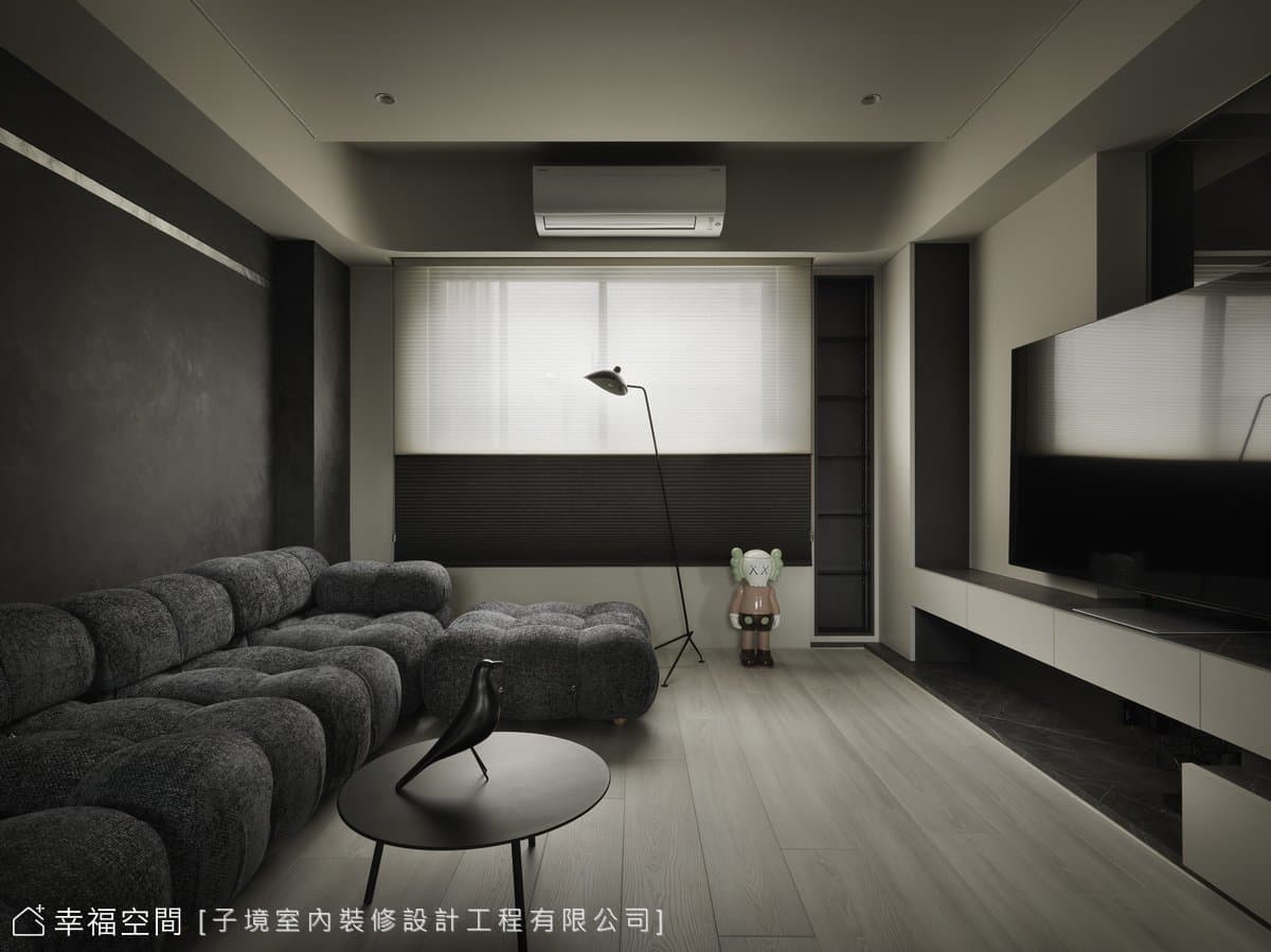 灰階×愛馬仕橘 勾勒時尚品味私宅│現代風│60坪