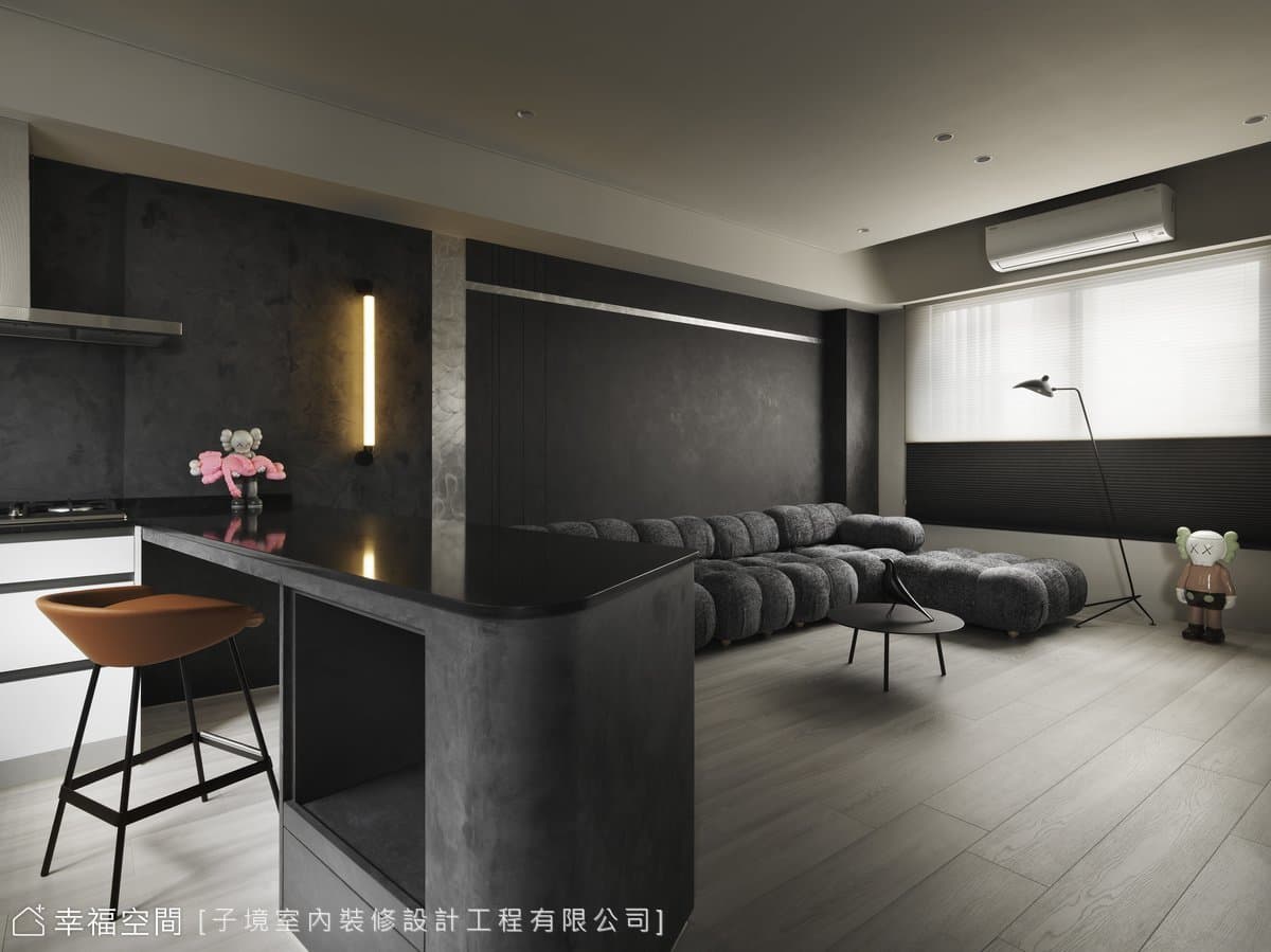 灰階×愛馬仕橘 勾勒時尚品味私宅│現代風│60坪