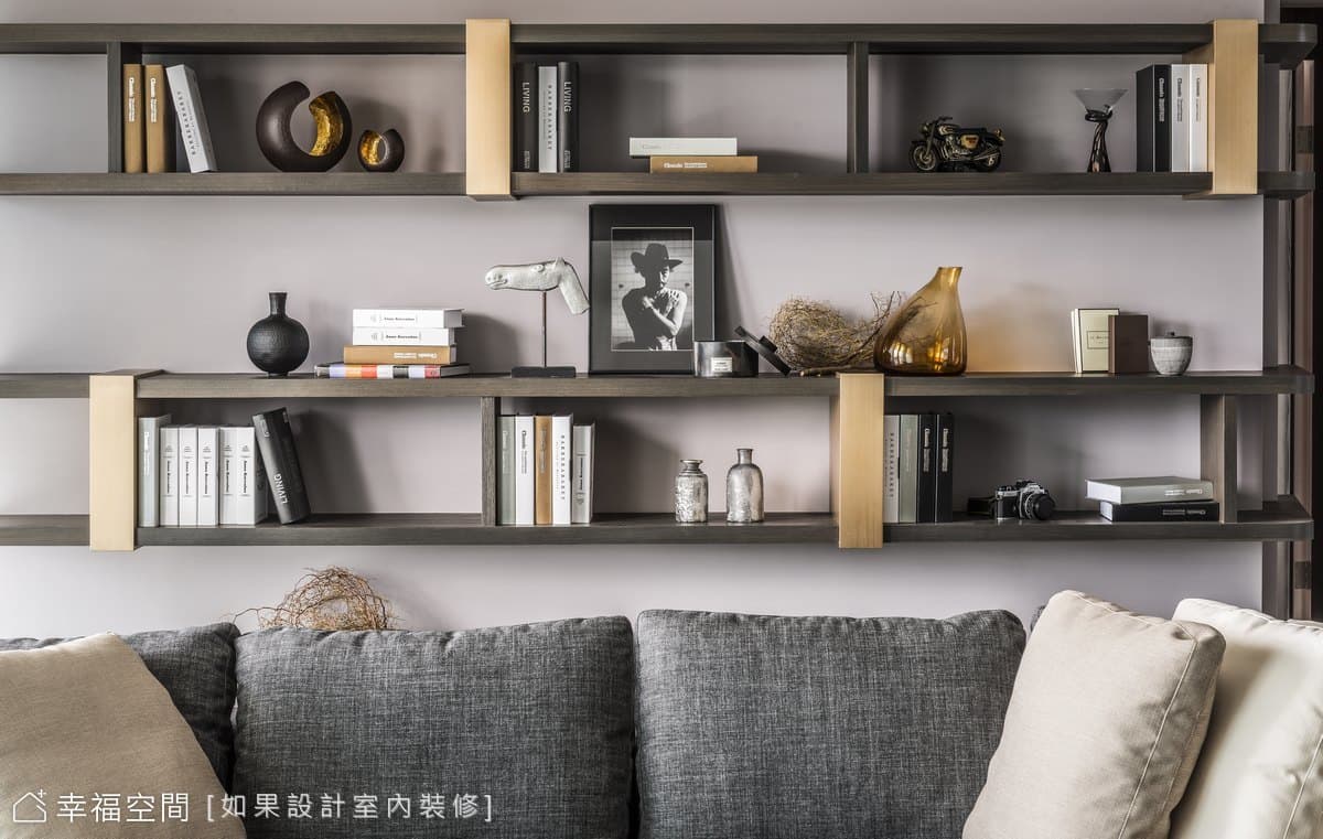 樂入於室 演繹華麗優雅的都會爵士風品味宅│謙量實品屋 A1│現代風│35坪