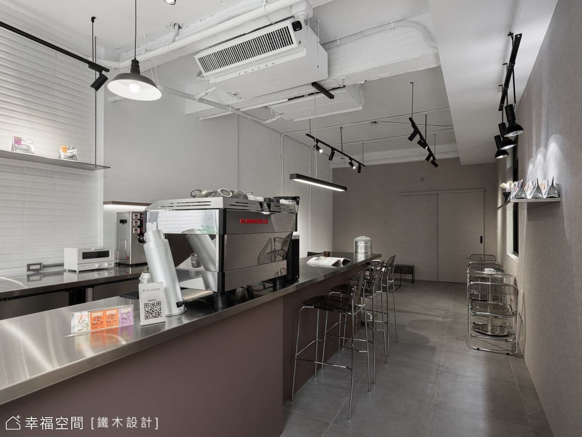 清透的夕咖啡廳|工業風|18坪