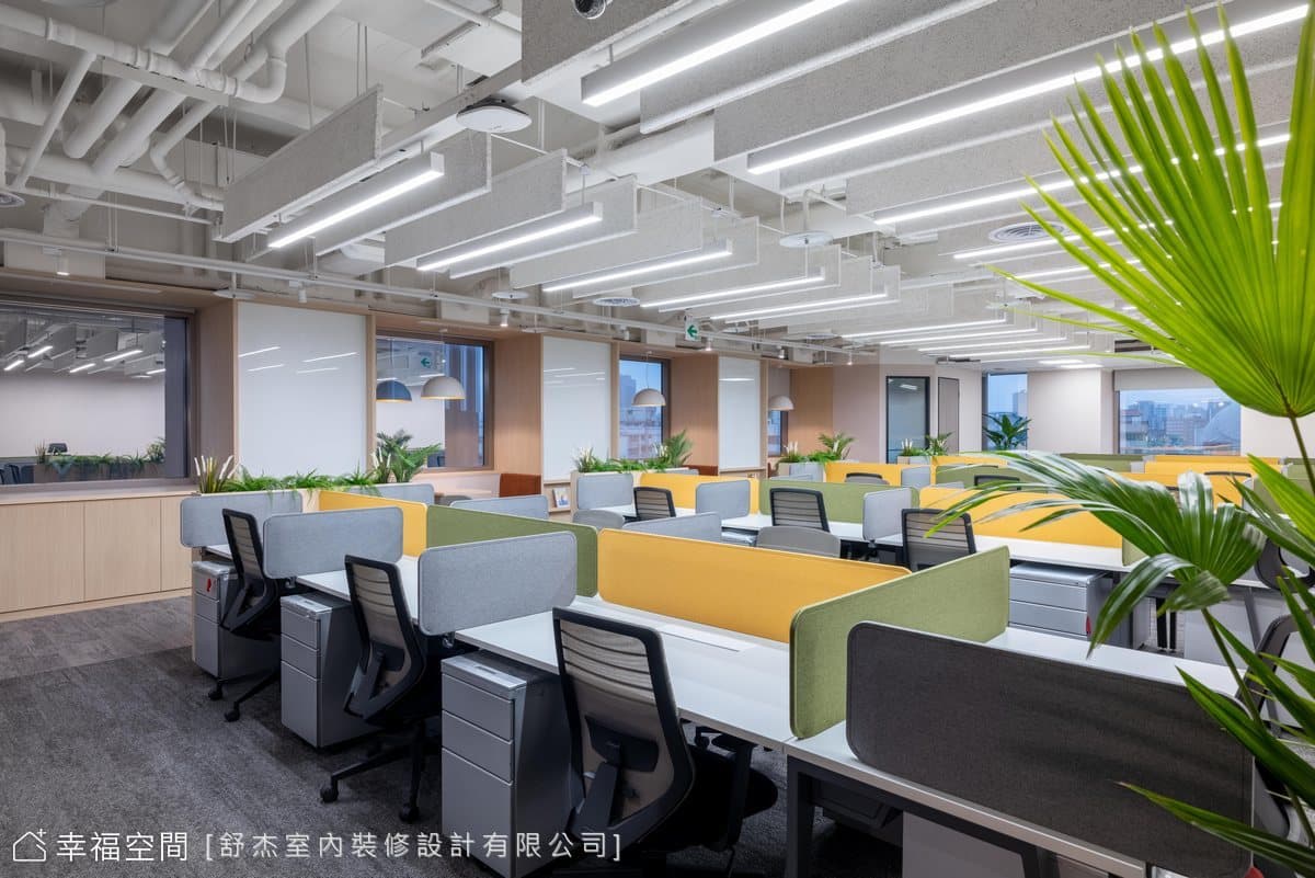 沐光綠意 自然療癒系開放辦公空間 │休閒多元│109坪