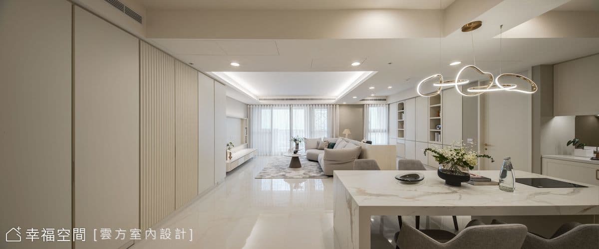 雅緻輕暖筆韻 敘寫柔潤暖白光景|混搭風|55坪