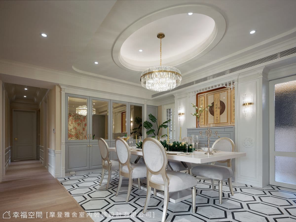 五度合作鐵粉 老宅變身白金新古典│70坪