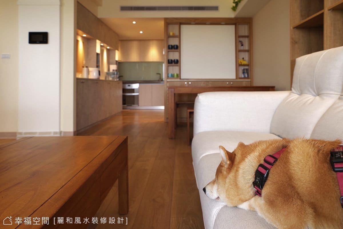 與柴柴和樂同居 日式混搭風水宅|27坪