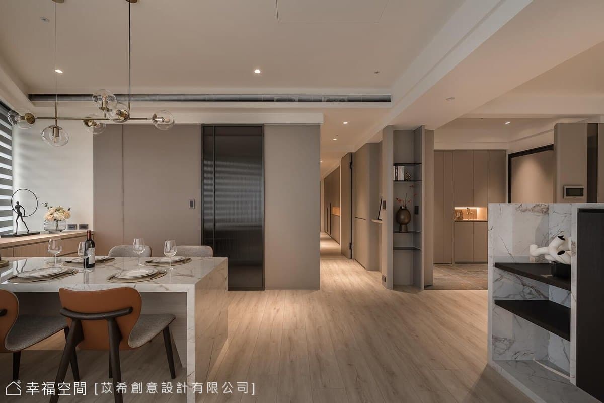 鋪灑溫醇療癒氣息 譜寫悠閒小日子|現代風|46坪
