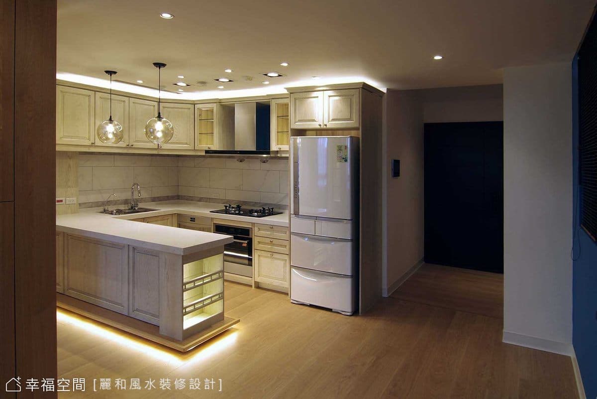 歐美吧台廚具及室內簡易規劃|古典風|20坪