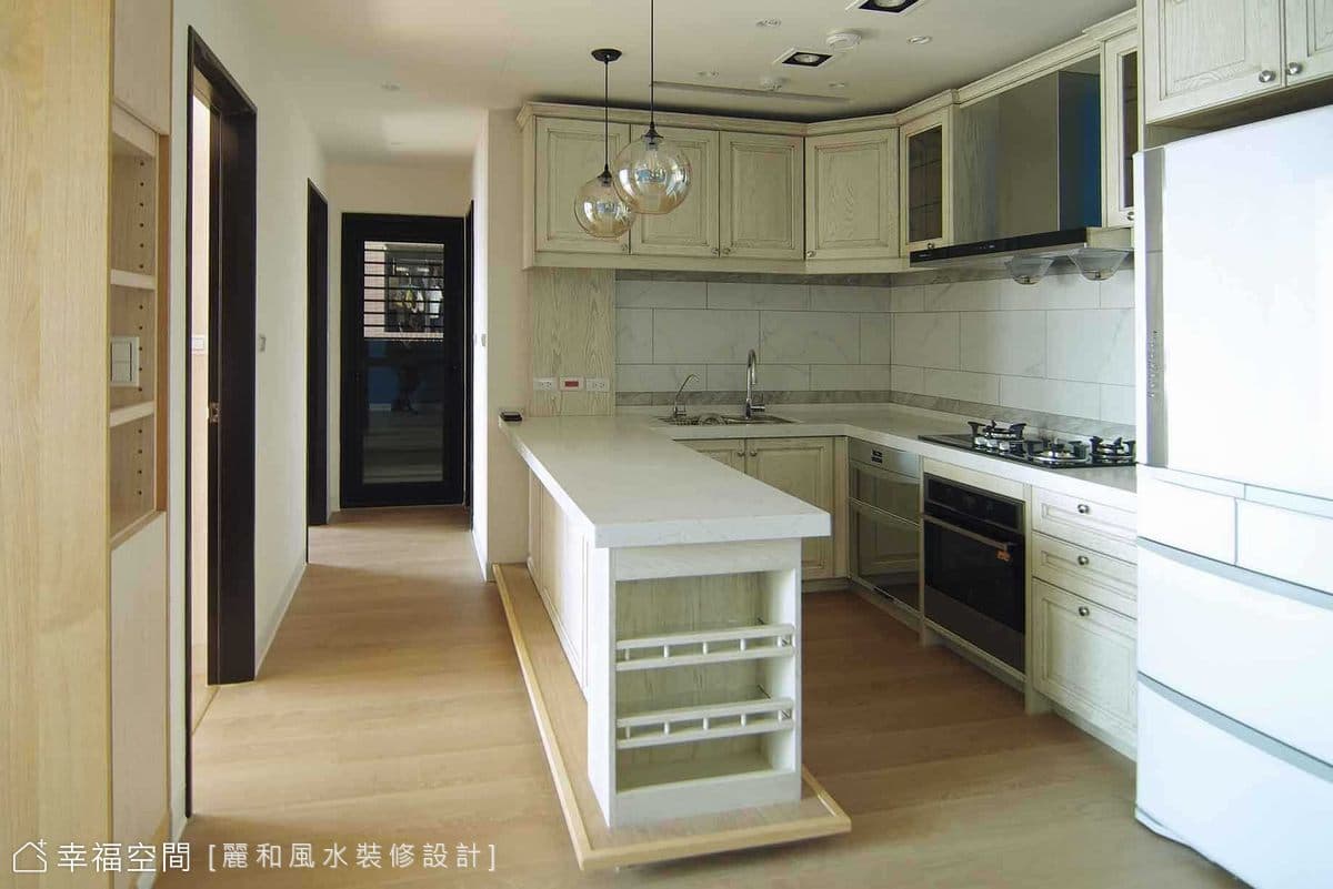 歐美吧台廚具及室內簡易規劃|古典風|20坪