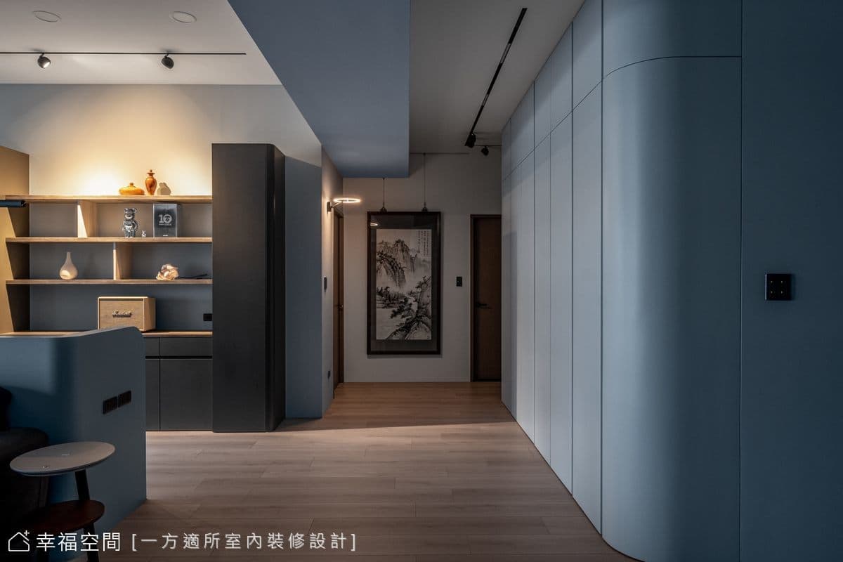 淡藍恬適 沉靜寓所|現代風|43坪