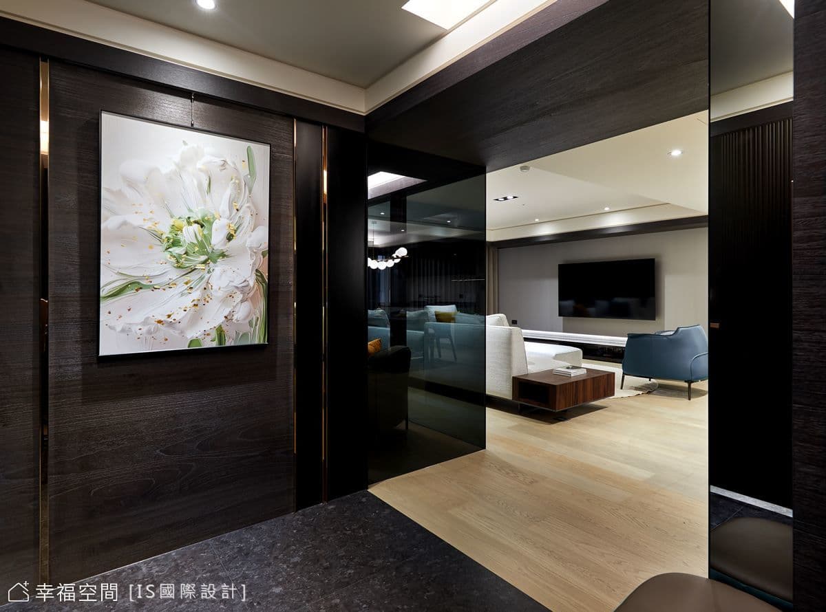 溫雅黑鏡|現代風|56坪