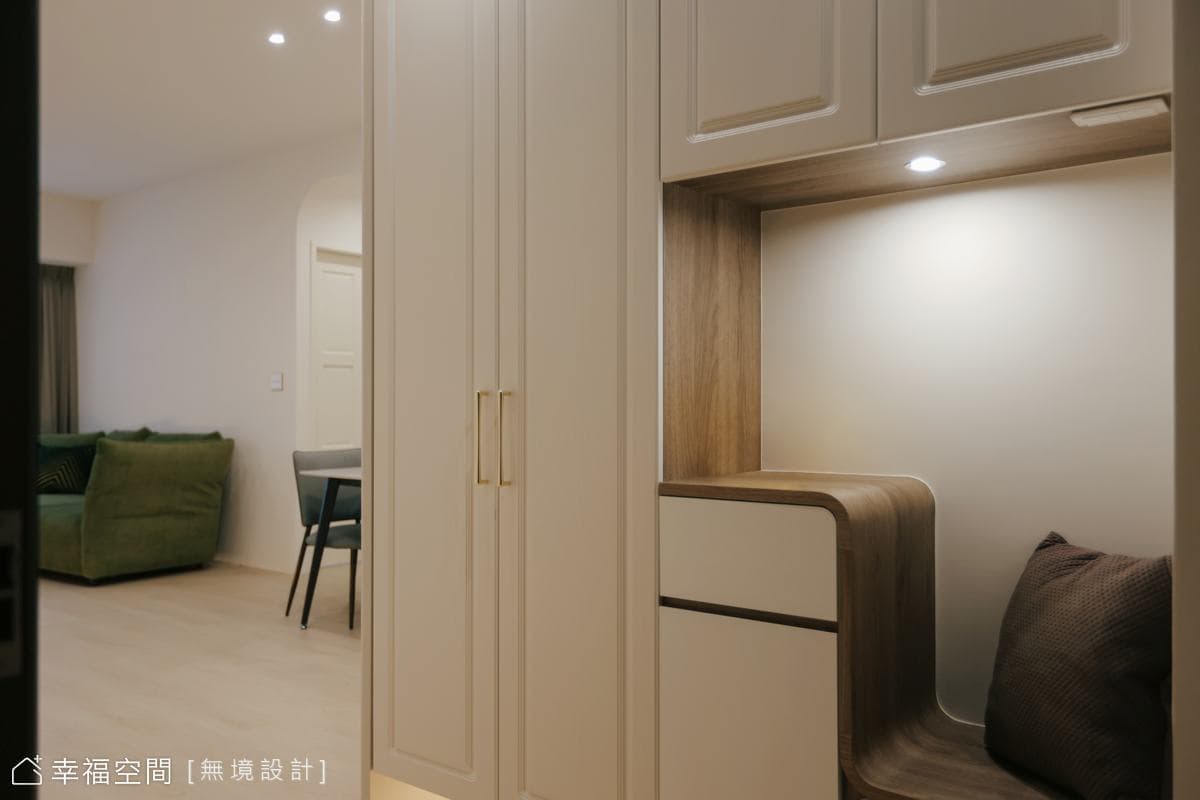 深邃溫潤，柔光中靜謐優雅｜現代無印輕法式風｜26坪