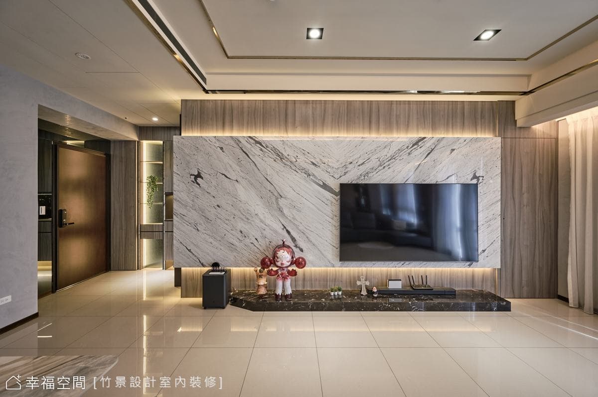 留白與彈性 啟動客廳派對模式！|現代風|25坪