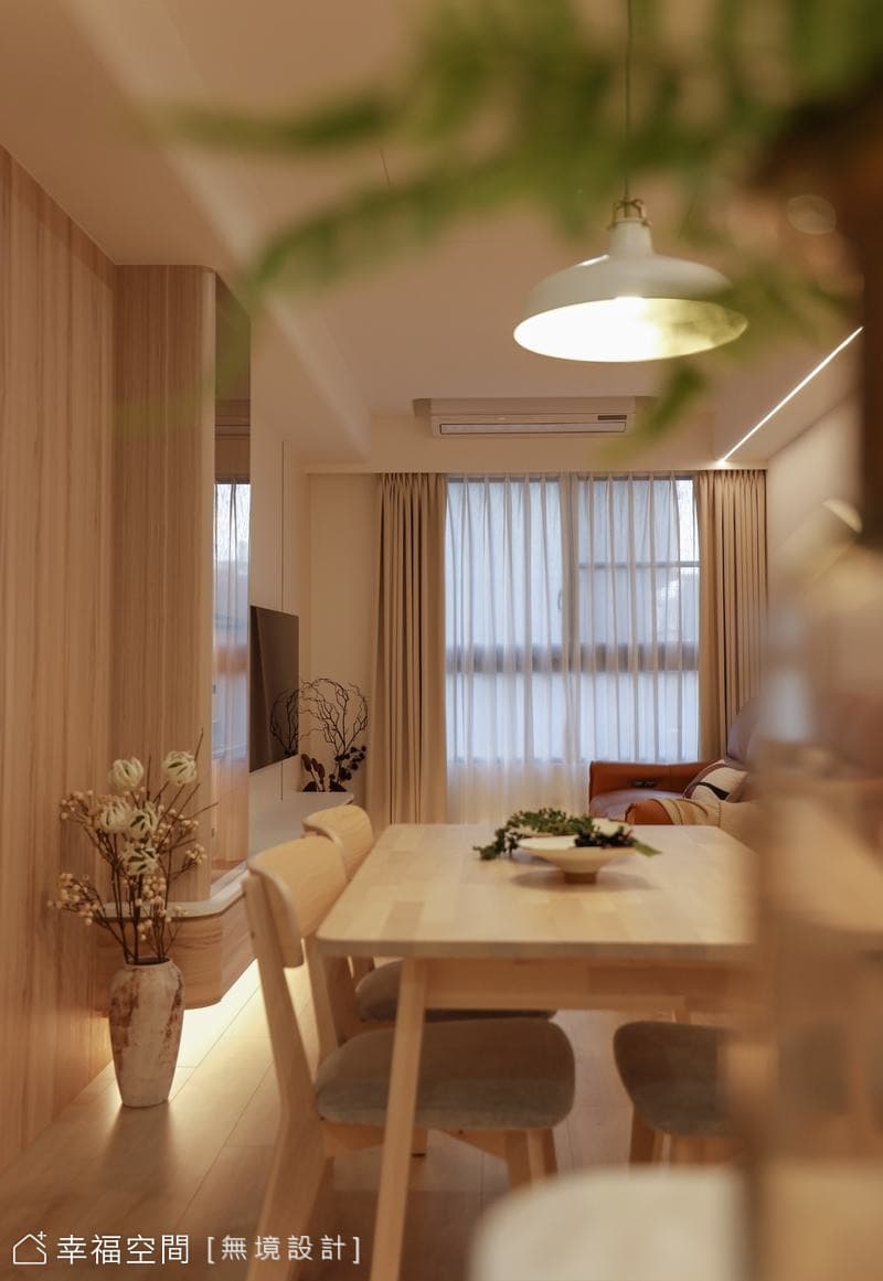 日式清新，純白與木質共鳴的靜謐居所｜日式簡約風｜24坪