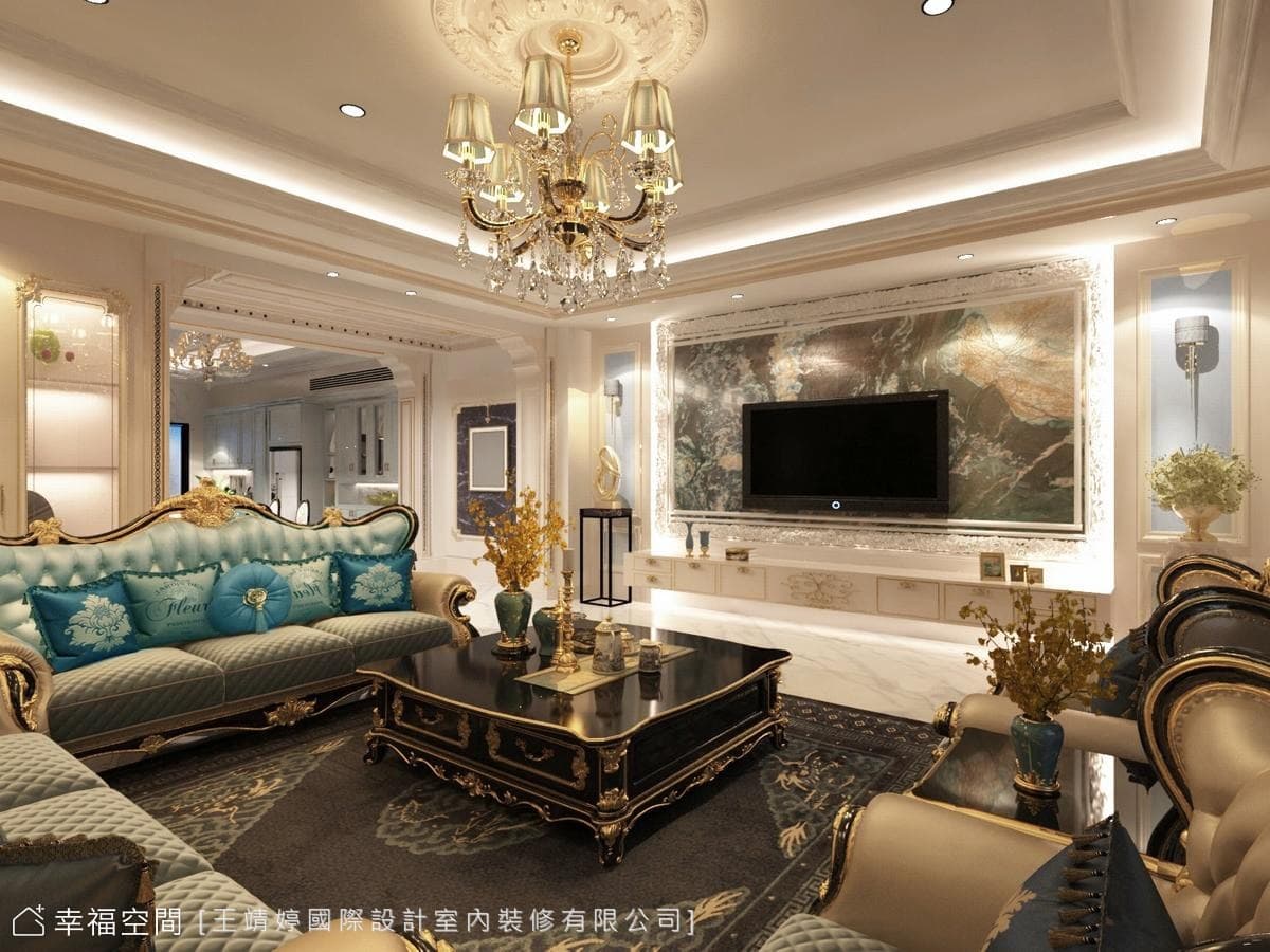 時尚粉調古典風 匠心獨具電梯別墅│200坪