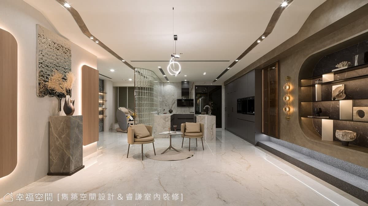 二度合作 毛胚屋實現白金奢華風
