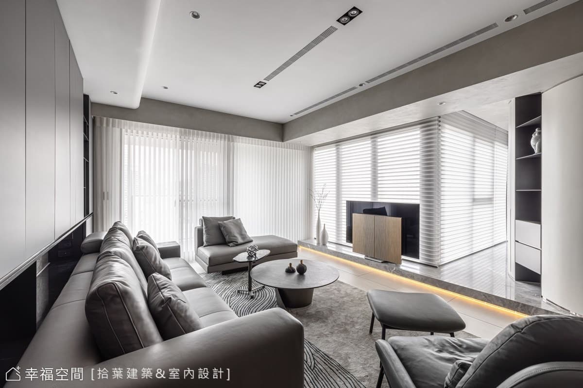 漫入輕盈光感 勾勒現代優雅品味宅│現代風│45坪