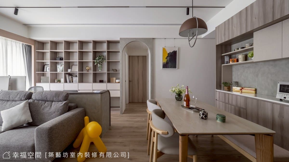 極簡手法擘劃輕盈舒心暖宅│現代風│24坪