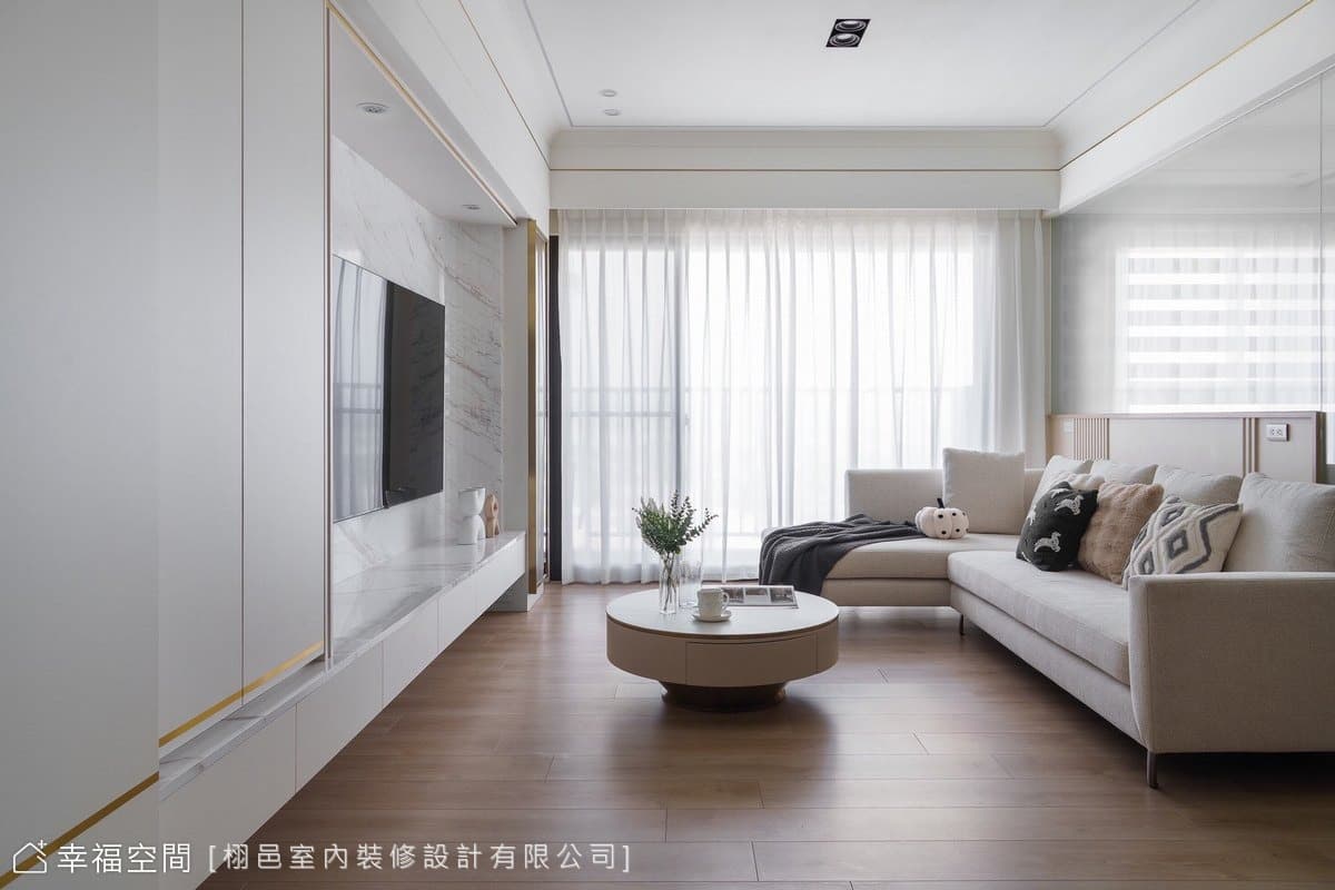 現代輕奢語彙 烘托簡約雋永家景│30坪