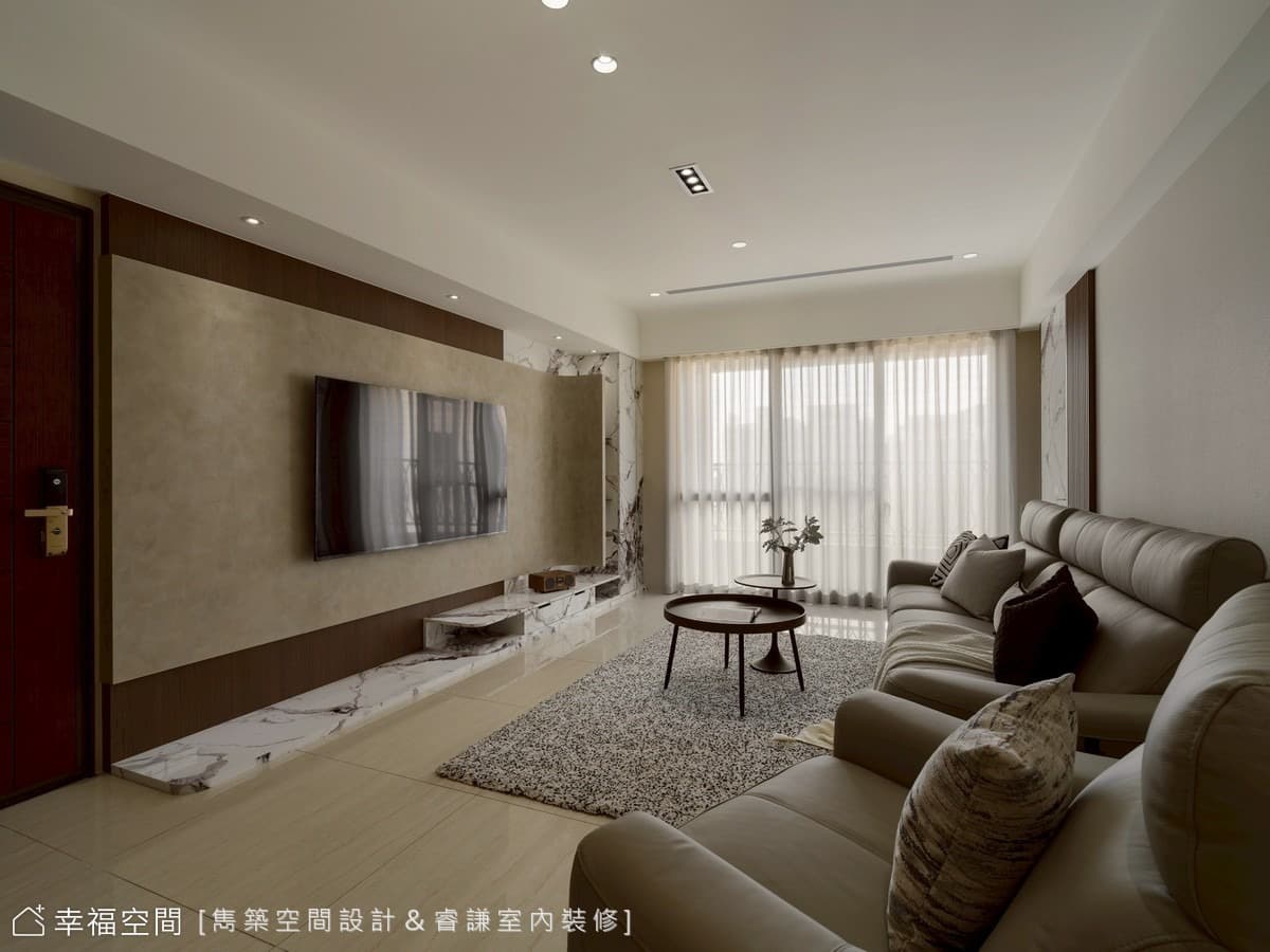 挹注簡約細節，映襯家的美緻│現代風 │35坪
