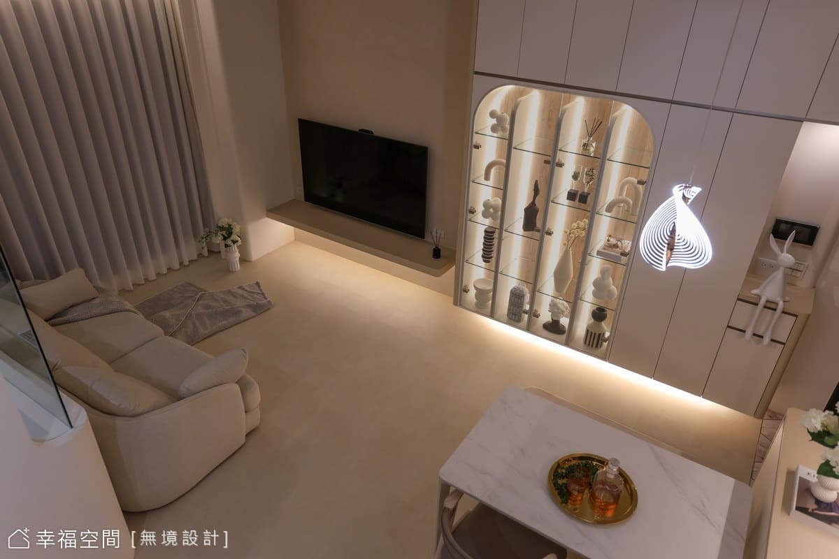 流光層序宅｜在光與影的序曲中，展演現代的優雅｜35坪