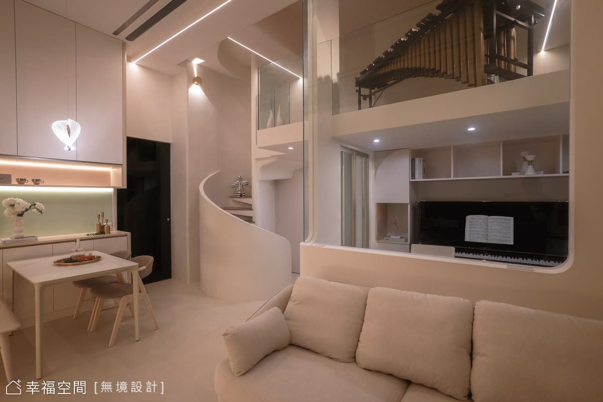 流光層序宅｜在光與影的序曲中，展演現代的優雅｜35坪