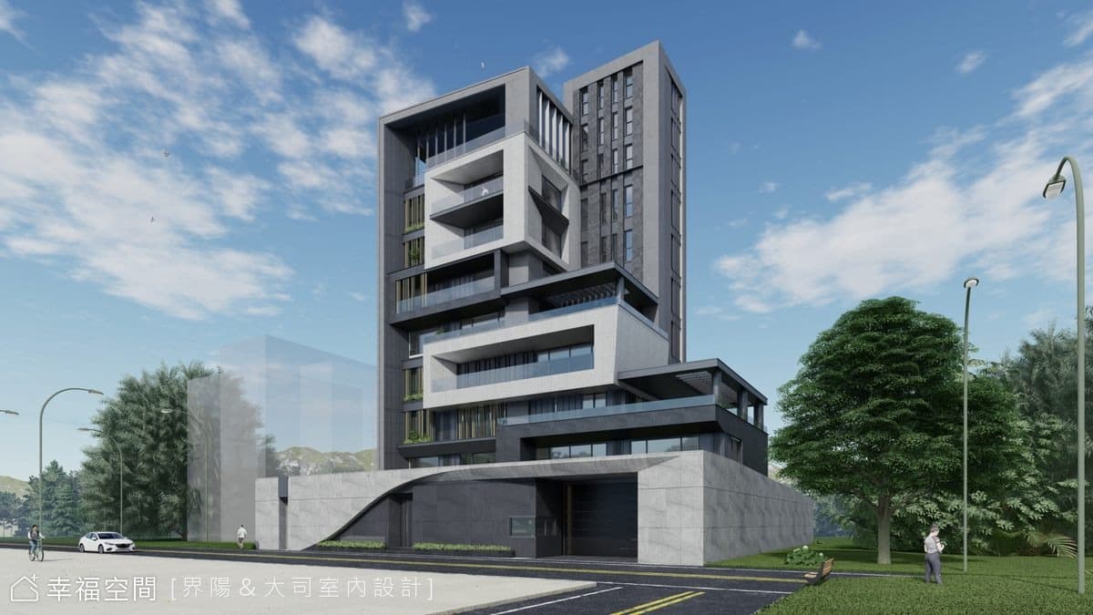 台中自地自蓋自建宅｜現代奢華前衛風｜1000坪