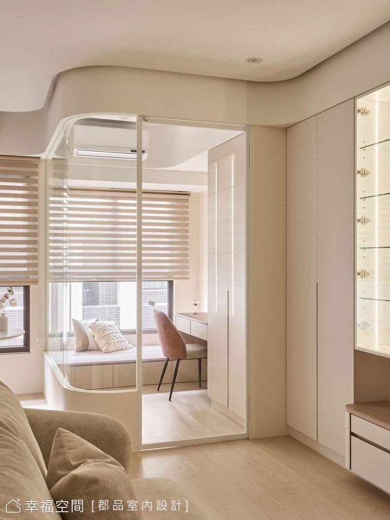 新北新店｜住進一顆還沒切的奶油蛋糕 20坪奶油簡約宅