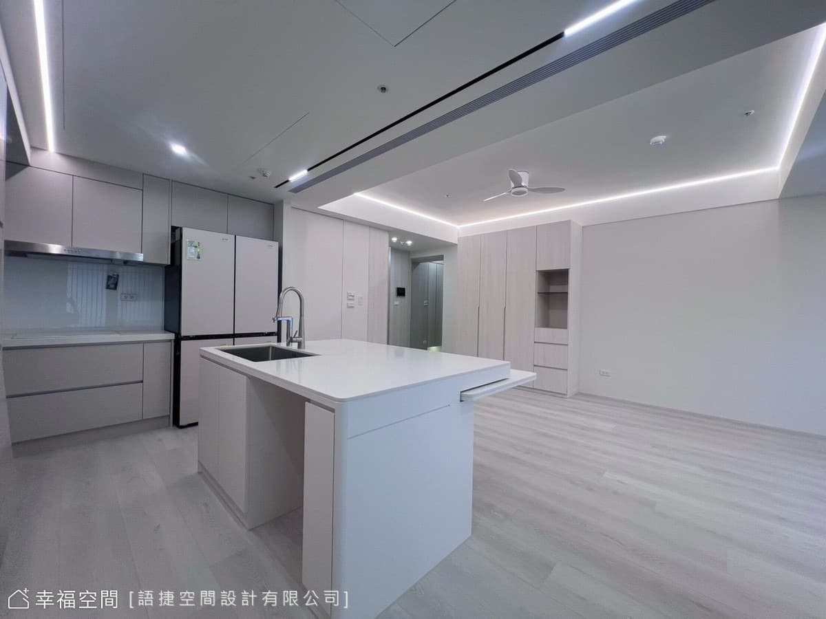 柔植韓系簡約元素 打造最放鬆的生活感居家│現代風│22坪