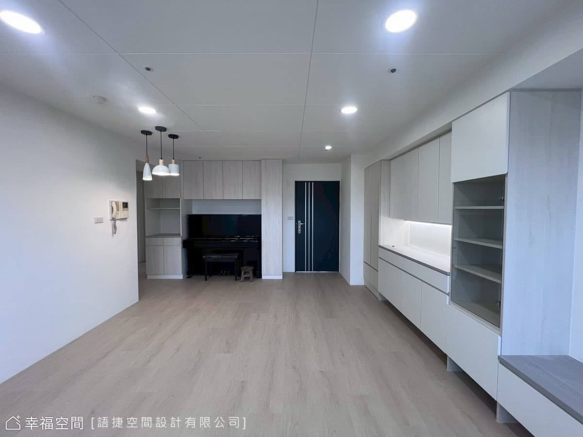 敞朗空間尺度 打造舒心現代簡約寓所│30坪