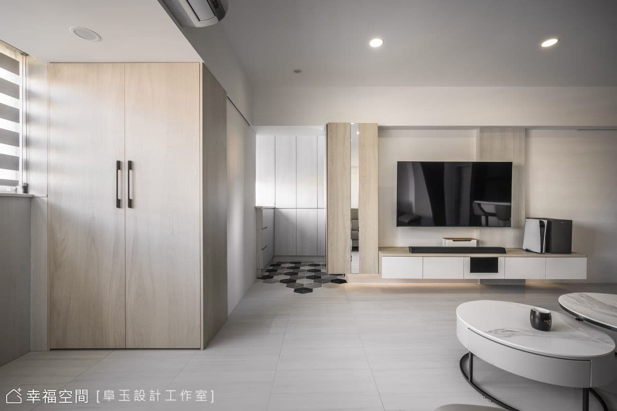 光影之序 隱形收納與現代美感的極簡對白｜現代風｜30坪