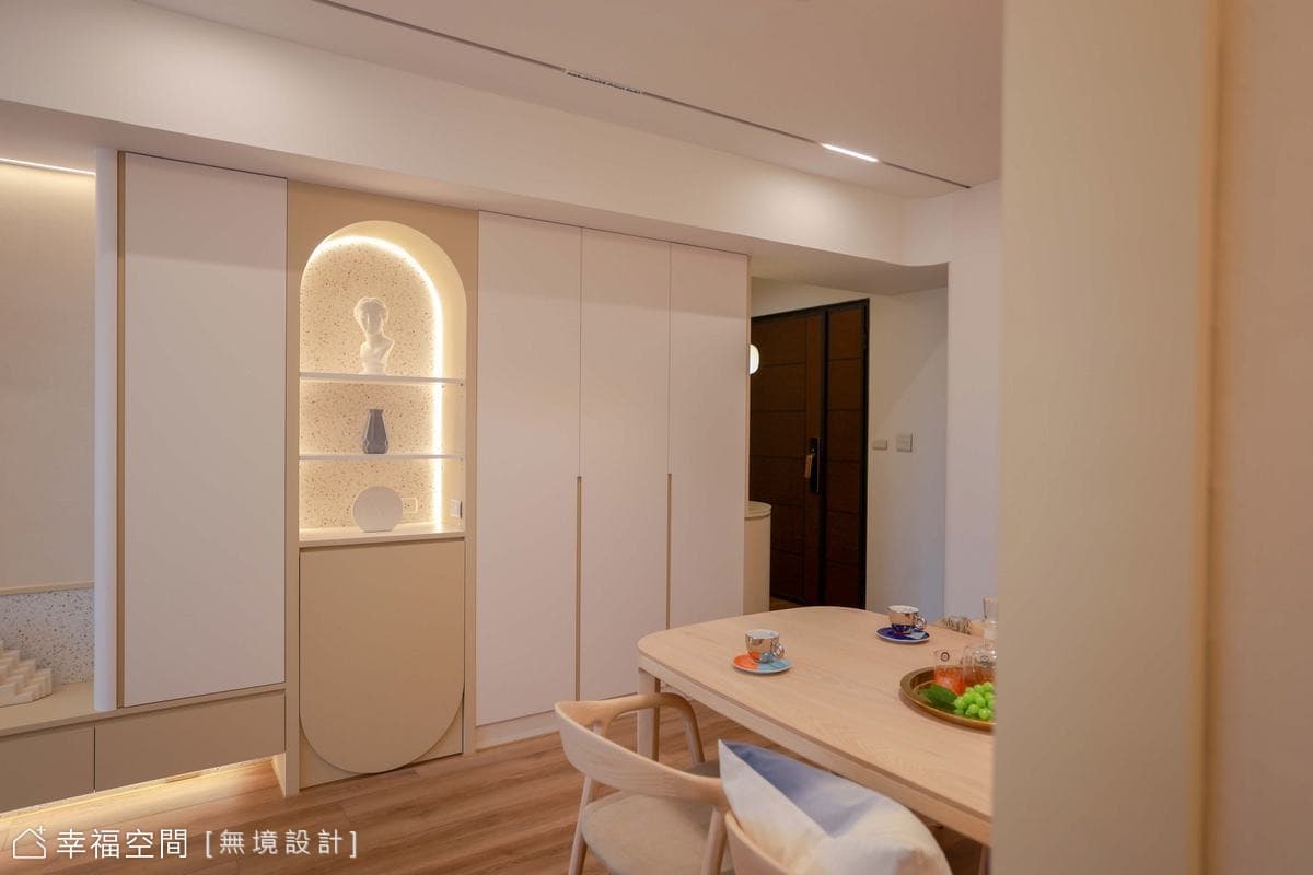 弧光｜柔弧線條中的療癒北歐｜25坪
