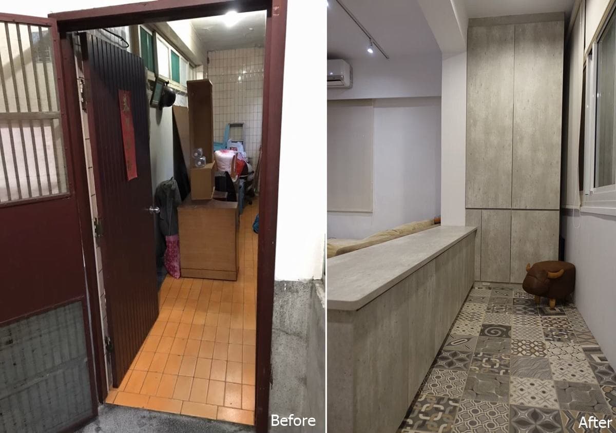 50年蛋黃區老屋翻新 變身現代舒適宅│現代風│35坪